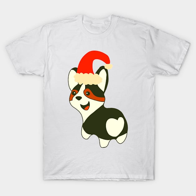 Christmas corgi T-Shirt by Antiope